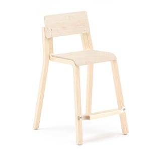Vysoká stolička DANTE, výška 500 mm, breza, laminát - breza
