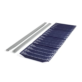 Aukahilla úr plasti, 1200x400 mm, blá