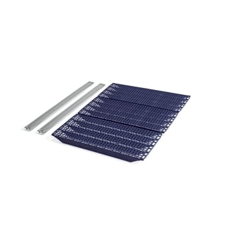 Polica k regálu TRANSFORM, 900x600 mm (3 police 300x600 mm), modrá