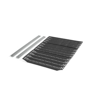 Hyllplan till hyllställ TRANSFORM, plast, 900x600 mm, svart