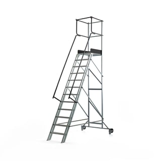 Arbeidsplattform ALOFT på hjul, 12 trinn, H2400 mm