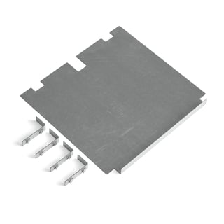 Polica za jedinicu za sortiranje otpada BICA, silver