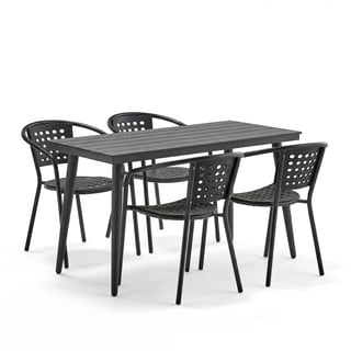 Lauko baldų komplektas VISTA + CAPRI, 1 stalas + 4 kėdės