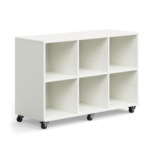 Elevopbevaring CASPER, 6 rum, hvid