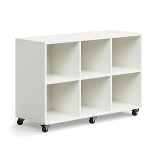 Elevopbevaring CASPER, 6 rum, hvid