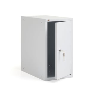 Verdiskap CUBE, hvit stamme, hvit dør, H450 B250 D400 mm