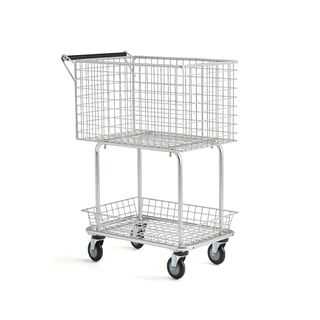 Post- und Paketwagen CLIP, 100 kg Tragkraft, 690 x 410 x 950 mm