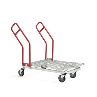GATE-vogn med fladt lad, netbund, 1170 x 700 mm