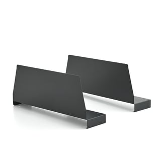 Shelf divider SUPPLY, 2-pack, 160x440 mm, dark grey