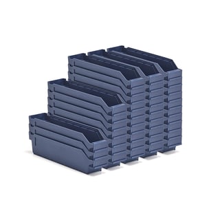 Kutije za sitne delove REACH, 400x90x95 mm, 40 u pak., plava