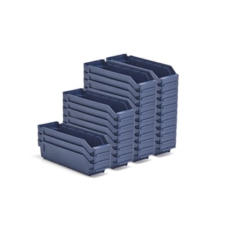 Kutije za sitne delove REACH, 400x120x95 mm, 30 u pak., plava