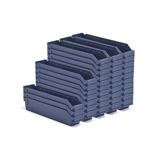 Kutije za sitne delove REACH, 500x90x95 mm, 40 u pak., plava