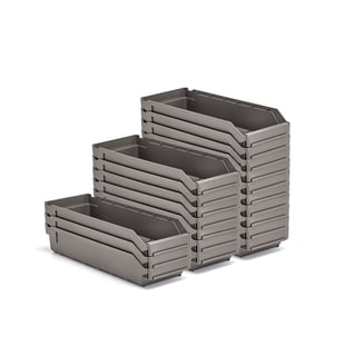 Plockback REACH, 500x180x95 mm, 20-pack, grå