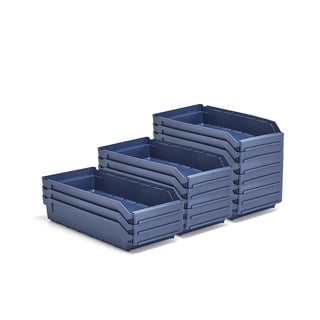 Kutije za sitne delove REACH, 500x240x95 mm, 15 u pak., plava