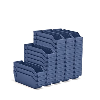 Kutije za sitne delove REACH, 300x90x95 mm, 40 u pak., plava