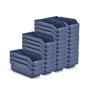 Kutije za sitne delove REACH, 300x120x95 mm, 30 u pak., plava
