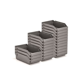 Plockback REACH, 300x180x95 mm, 20-pack, grå