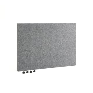Akustikpanel RELY, 875 x 540 mm, grå