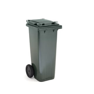 Avfallskärl NORDIC, 140 liter, mörkgrön