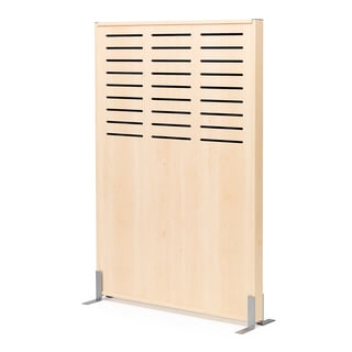 Lyddempende skjermvegg DUO, H1500 B1000 mm, bjørk