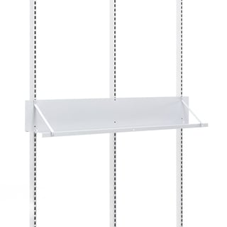 Hylle til arbeidsbord MOTION, vinklet, L1990 H200 D200 mm