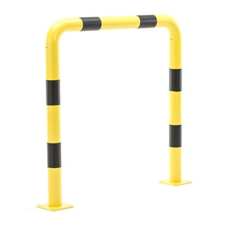 Collision barrier, straight, H 1200 x W 1200 mm, Ø 89 mm