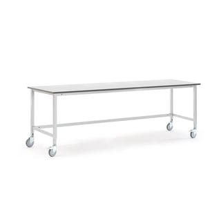 Mobiele werkbank MOTION, 2500 x 800 mm, grijs