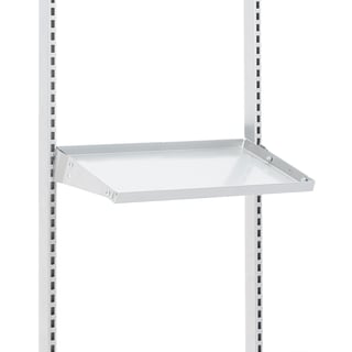 Teräshylly teollisuuspöytään MOTION, kalteva, 645x300 mm