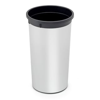 Abfallbehälter EASTON, 50 l, metallic schwarz
