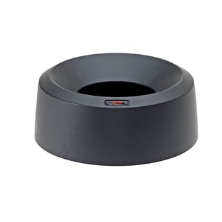 Pokrywa do kosza na śmieci EASTON, okrągły otwór wrzutowy, czarny