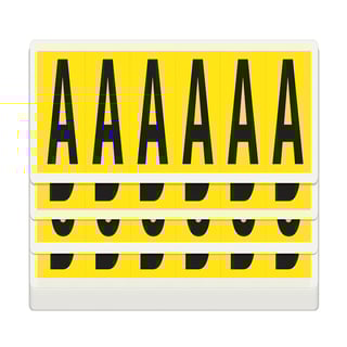 Self adhesive letters A-Z, 90x38 mm