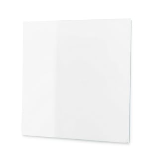 Glastavle STELLA, med lige hjørner, 500x500 mm, hvid