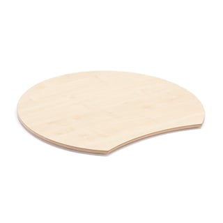 Bordplade til ståpult, birk