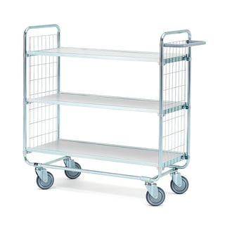 Hyllvagn CRAFT, 3 st hyllplan, 1200x425 mm
