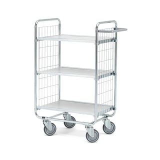 Hyllevogn CRAFT, 3 hyller, L620 B425 mm