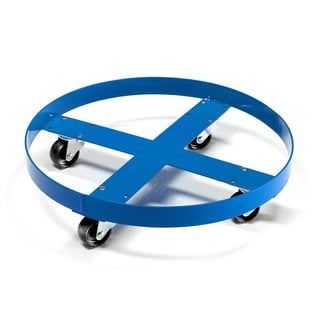 Transportroller für 1 Fass (stehend), mit 4 Lenkrollen, TK 410 kg