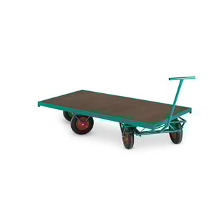 Pritschenwagen NIGEL, mit 4 Lenkrollen, TK 1500 kg, 2000 x 100 x 500 mm