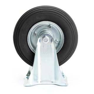 Castor wheel, fixed, 75 kg load, pneumatic