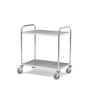 Servierwagen METRO mit 2 Böden, 845 x 525 x 940  mm, Edelstahl