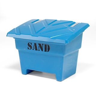 Grit bin, 850x1120x800 mm, 350 L, blue