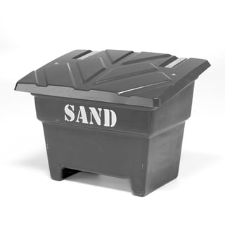 Sandlåda, 350 liter, svart