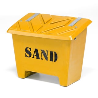 Sandboks, 130 liter, gul