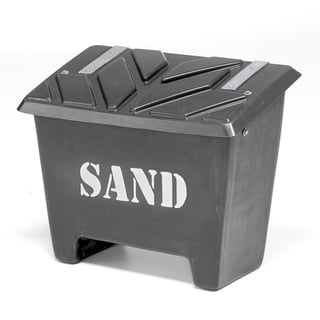 Sandboks, 130 liter, sort