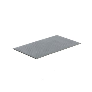 Arbetsplatsmatta MARVELL, bredd: 610 mm, måttbeställd, grå
