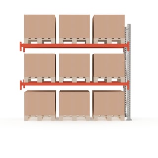 Pallereol ULTIMATE, påbyggseksjon, 9 paller, H2500 B2750 D1100 mm