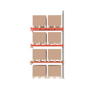 Pallereol ULTIMATE, påbygningssektion, 8 paller, 1000 kg/palle, H 4000 mm