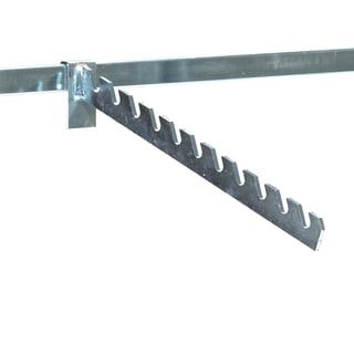 Tøjudstillingsarm til galvaniseret reol TRANSFORM, L 300 mm