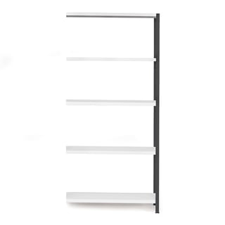 Regał IDEAL, moduł dodatkowy, 1970x1005x600 mm, ciemnoszary
