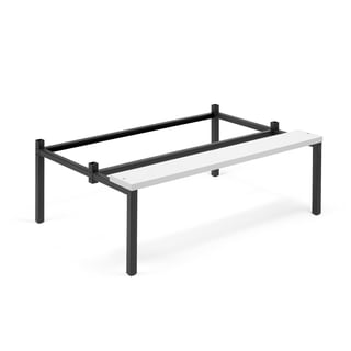 Sols garderobes skapim, 1200mm, pelēka