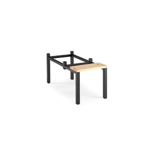 Bänkstativ till klädskåp, 300 mm, furu